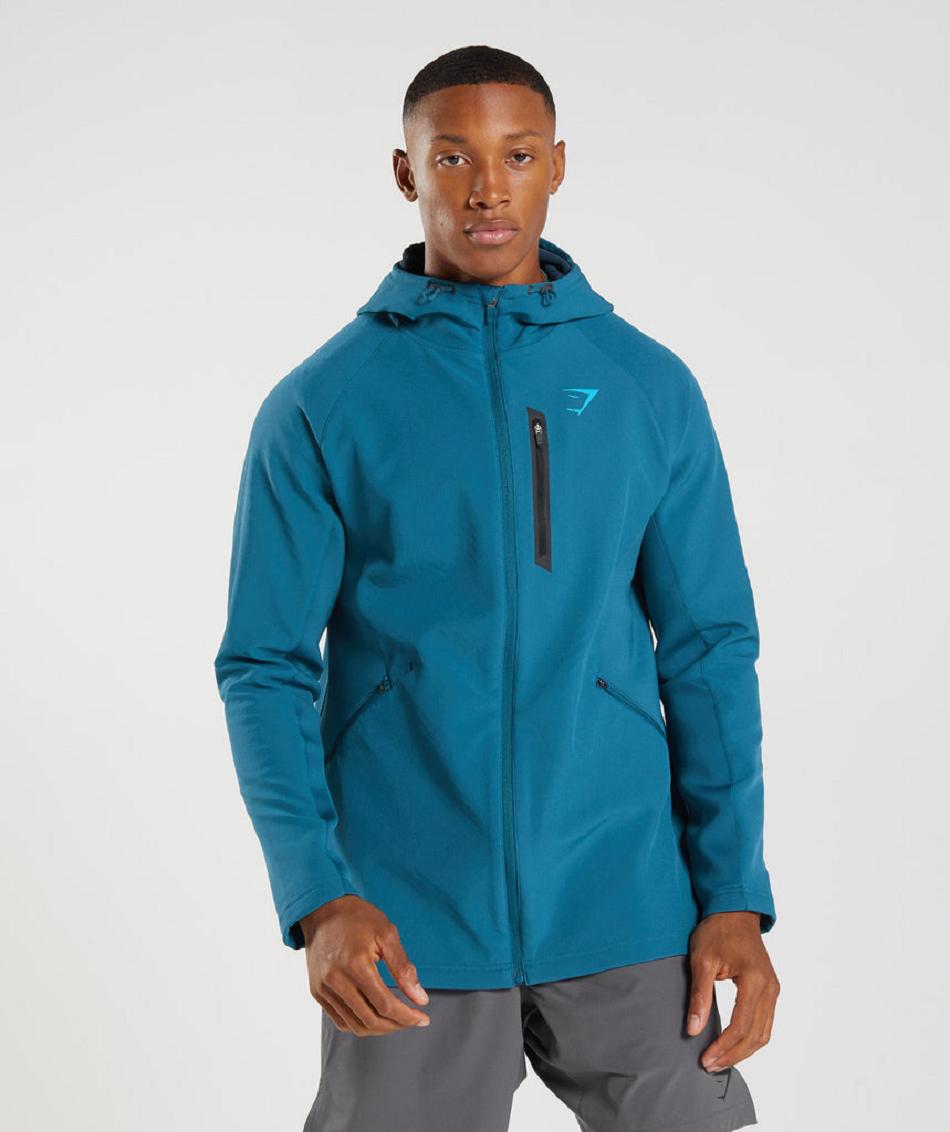 Chaquetas Gymshark Apex Hombre Azules | CO 3655EBC